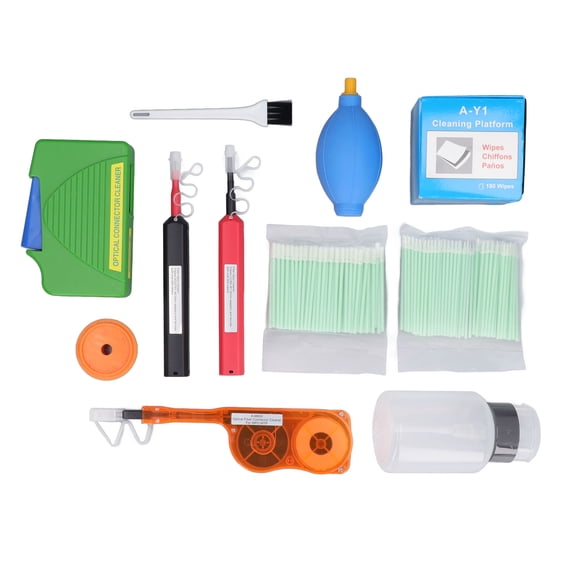 Fiber Optic Cleaner, Lightweight Fiber Optic Cleaning Kit Multi Purpose for SC FC ST LC