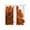 Orange, variant on Sheer Curtains 84 Inches Long, Pink Gold Light Filtering Window Curtains for Living Room, Boho Modern Abstract Minimalist Aesthetic Flower Rod Pocket Voile Sheer Curtain Drapes, 52"W x 84"L, 2 Panels