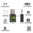 thumbnail image 4 of AC600 802.11ac High-Speed Dual-Band USB WiFi Bluetooth Combo Adapter for PC 600Mbps Wireless Network Connectivity Card Nano Dongle for Desktop Computer Laptops, 4 of 4
