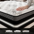 thumbnail image 5 of Abunitt 12 inch Queen Mattress,Hybrid Gel Memory Foam Pocket Coils Medium Firm Mattress in a Box, 5 of 10
