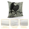 thumbnail image 4 of Orinice Bird Branch Heart Graphic Decorative Pillow Cover for Home Couch Living Room Bed Sofa, Pillowcase 1PC 24x24in, 4 of 5