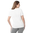 thumbnail image 3 of Athletic Works Women's Active Texture Knit V-Neck Tee, Sizes XS-XXXL, 3 of 8