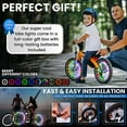 thumbnail image 5 of Activ Life LED Bike Wheel Lights Bicycle Spoke Light for Night Riding Color Changing 2-Pack, Easter Gift, 5 of 8