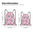 thumbnail image 2 of Daiia Funny Panda Draws A Heart Pattern Drawstring Backpack, Gym Bag, Lightweight Backpack, Water-Resistant Bag Travel Sports Backpack, Fitness Bag, Yoga Bag-Small, 2 of 6