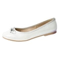 thumbnail image 4 of Zapato Flats Balerina Casual Niña Mujer T-25 Color Plata 1211 Kuali Shoes Piso Comodos, 4 of 5