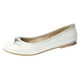 thumbnail image 4 of Zapato Flats Balerina Casual Niña Mujer T-26 Color Plata 1211 Kuali Shoes Piso Comodos, 4 of 5