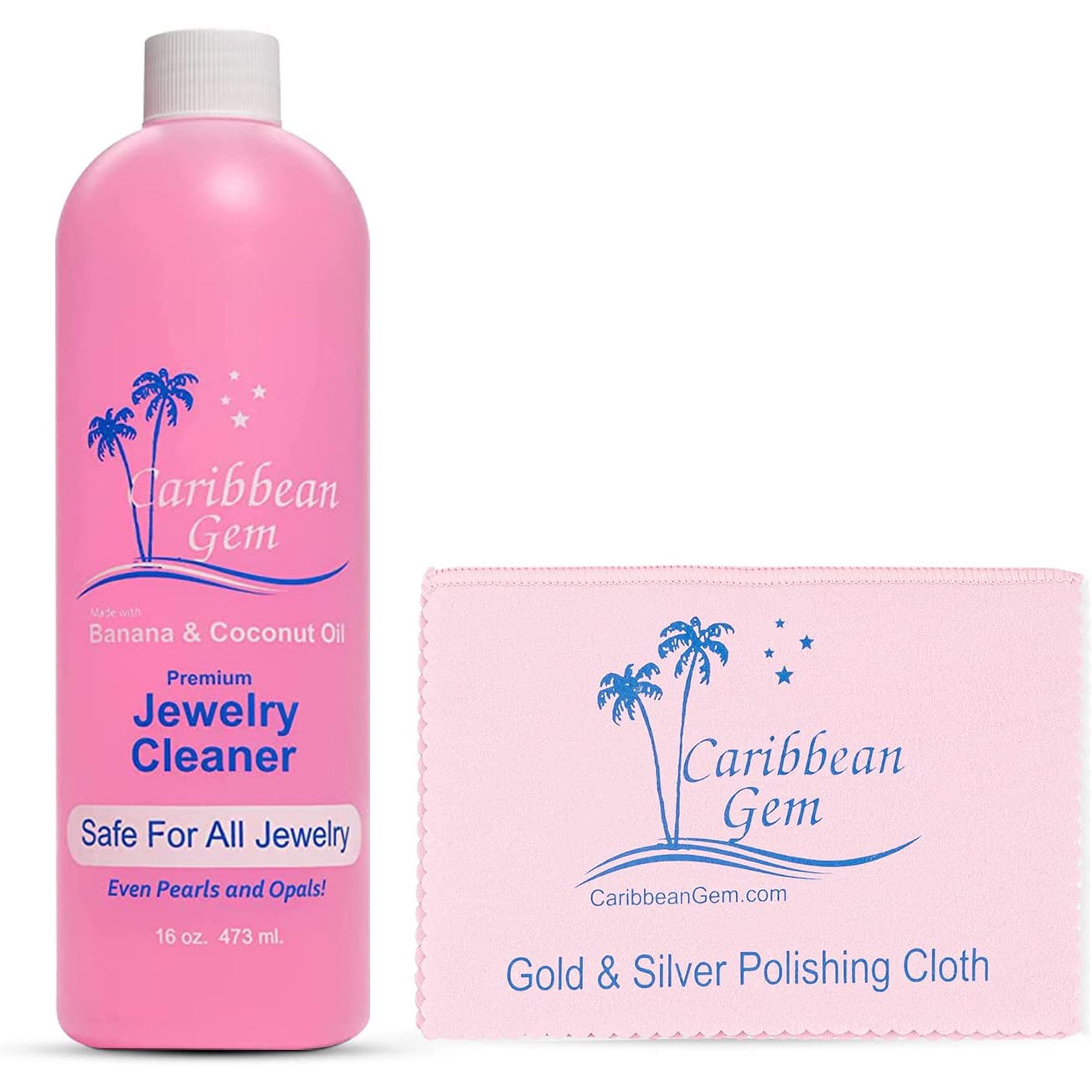 Caribbean Gem Banana & Coconut Oil Jewelry Cleaner For Gold And Silver