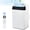 White top cover-14000BTU, variant on Ultra-Quiet 14,000 BTU Portable Air Conditioner – 3-in-1 AC with Cooling, Fan & Dehumidifier – Auto Drain, Energy Efficient, 24H Remote Timer – Cools up to 750 Sq Ft – Easy Window Kit – White