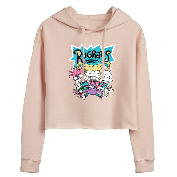 Rugrats - Rugrat Squad - Juniors Cropped Pullover Hoodie