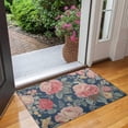 thumbnail image 2 of Pioneer Flower Floral Print Pattern Door Rugs,Washable Non Slip Door Mats Indoor,Decorative Door Mats,Entry Mat Indoor for Entrance,Bedroom,Kitchen,Bathroom,17"x30", 2 of 6