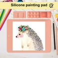 thumbnail image 2 of 1 Set Painting Mat Washable DIY Silicone Students Craft Drawing Pad with Folding Water Cup for School, 2 of 12