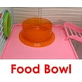 thumbnail image 6 of 2-Tiers Hamster Cage Gerbil House Mouse Habitat Small Animal Critter Travel Carrier Expansion Outlet with Exercise Running Wheel, Play Tubes, Water Bottle and Food Bowl, 6 of 8