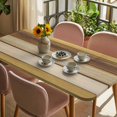 thumbnail image 3 of Vintage Yellow Wood Table Cloths for 6 Foot Rectangle Tables, Farmhouse Retro Wooden Plank Patio Waterproof Elastic Fitted Tablecloths, Washable Rectangular Table Cover for Camping, 3 of 8