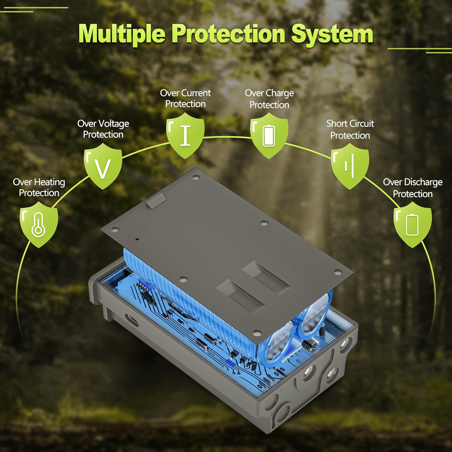 EBKK 2Pack 6000mAh Rechargeable Lithium Battery for Tactacam Reveal X, Reveal X Pro, Reveal X Gen 2.0, Reveal XB SK Hunting Cellular Trail Camera Tactacam Battery Pack