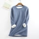 thumbnail image 2 of Qarigey Ropa interior térmica de algodón para mujer, Color sólido, reutilizable, lavable, de manga larga, para invierno y otoño, lencería cálida Prendas para la parte del cuerpo gris claro L Qarigey AP013396-43, 2 of 6