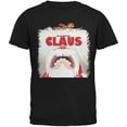thumbnail image 1 of Christmas Santa Jaws Claus Horror Black Adult T-Shirt, 1 of 1