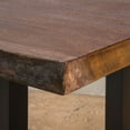 thumbnail image 4 of Noble House Lenny 6 Piece Concrete Top Patio Dining Set in Antique Teak, 4 of 7