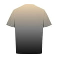 thumbnail image 5 of Zylanna Men's Short Sleeve T-Shirts, Crew Neck Summer Gradient Color Lightweight Daily leisure Tops for Men Black Size M, 5 of 5