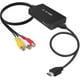 thumbnail image 1 of Convertidor de RCA a HDMI, adaptador compuesto a HDMI compatible con PAL/NTSC 1080p, 1 of 5