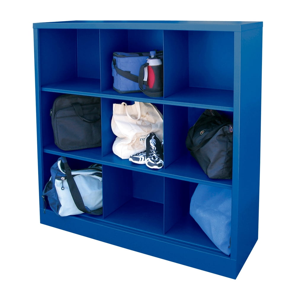 Cubby 46 in. x 52 in. Blue 9-Cube Organizer