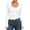 White, variant on Tqcoqu Women's Square Neck Ribbed Knit Long Sleeve Crop Top,Slim Fit Stretchy Soft Basic Casual Going Out Tee Shirts,White Women's S-XXXL