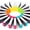 Tropical Neon, variant on Ashton and Wright - Classic Eraser - Latex Free Plastic Rubber - Pack of 20 White