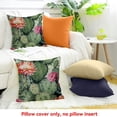 thumbnail image 4 of PRATYUS Cactus Flowers Wallpaper Pillow Cover for Home Sofa Couch 24x24in, 4 of 5