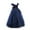 Blue, variant on Fancy Girls Dress Tulle Lace Wedding Bridesmaid Ball Gown Floor Length Dresses