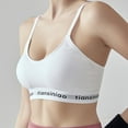 thumbnail image 2 of Hongchun Soutien-gorge Sans Fil en Coton Moderne pour Femmes Blanc L, 2 of 5