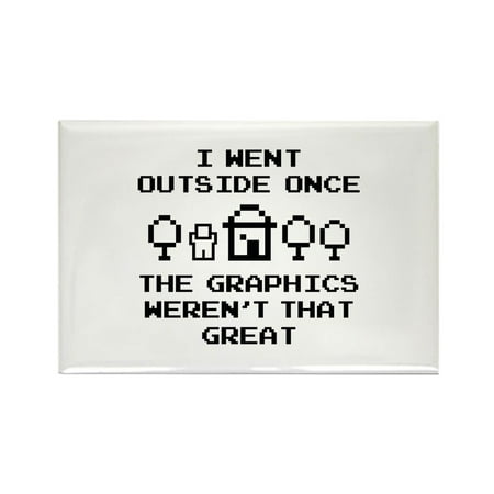 

CafePress - I Went Outside Once - Rectangle Magnet 2 x3 Refrigerator Magnet