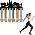 thumbnail image 7 of Running Medal Holder Display Hanger Acrylic Sport Medal Rack Wall Mount Display Medal Award Badge Ribbon Exhibition Holder for Runner Marathon Competition Winners 11.4x5.1in diy, 7 of 7