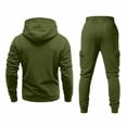 thumbnail image 4 of SUYIDA Men's Winter Tracksuit Set, Athletic Sweatshirt and Jogger Pants, Cozy Activewear Outfit for Fall Winter Workout, Running and Casual Everyday Wear, 4 of 4
