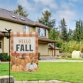 thumbnail image 2 of Hello Fall Farm Pumpkins Harvest Garden Flag Double Sided Yard Flag for Garden Lawn Party Autumn Thanksgiving Christmas 12.5x18inch, 2 of 4