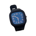thumbnail image 2 of Reloj electrónico Reloj minimalista Reloj de pulsera con esfera Reloj de pulsera Reloj analógico para hombres Mujeres Estudiantes Regalos del día de , negro, 2 of 8