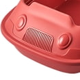 thumbnail image 5 of Cat Litter Box, High Sided Deep Toilet Durable Cat Sand Box Large Bedpan Kitten Toilet for Indoor Cats Pets Supplies Easy to Clean and Assemble Red 30x41x16cm, 5 of 5