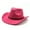 Z02-Hot Pink, variant on YAYUBA Cowboy Hat Men Women with Ribbon Cowgirl Western Hat Cowboy Hats for Women,Khaki