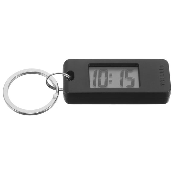 UPKOCH Digital Keychain Watch for Students with ABS Zinc Alloy Material Black Color Lightweight Compact Design