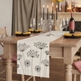thumbnail image 2 of Table Runners 70 Inches Long Dress Scarves, Farmhouse Dandelion Farmhouse Coffee/Dining/Kitchen Table Decor, Holiday Table Runner, Spring Modern Minimalist Country Flower 13x70 Inch, 2 of 9