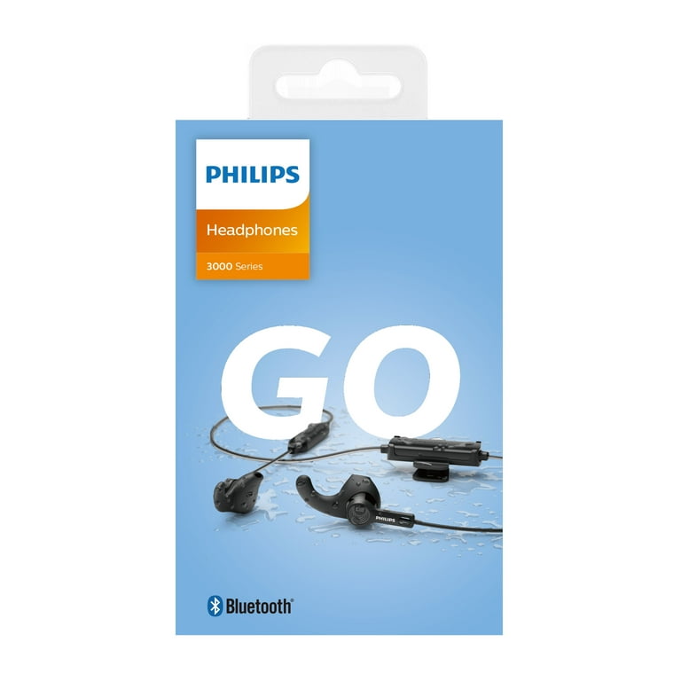 Philips A3206 Wireless Sports Headphones with Ear Clip Voice Activated Waterproof Black TAA3206BK