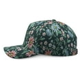 thumbnail image 3 of Botanical Baseball Cap, Comfortable Fit Washed Dad Hat with Tropical Floral and Exotic Print, Lightweight Performance Hat for Summer Running and Daily Use, 3 of 6