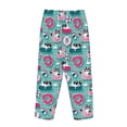 thumbnail image 3 of Lsque Dogs With Swimming Print Women's Pajama Pants, Lounge Pant - Comfortable Home Wear,Elastic Waistband, Stylish Design-XX-Large, 3 of 9
