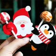 thumbnail image 3 of Tarjetas de papel de Piruleta de Navidad, Papá Noel, pingüino, muñeco de nieve, soporte para dulces, suministros de fiesta de cumpleaños para niños, decoración envuelta, 3 of 4