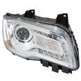 thumbnail image 2 of Passenger For 2011-2014 Chrysler 300 Headlight Chrome Housing Halogen Type Clear, 2 of 7