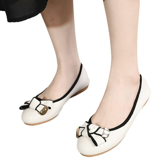 Mostsola Ballet Flats Shoes for Women Bowknot Dress Shoes Comfortable Round Toe Slip on Shoes