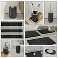 thumbnail image 3 of Nestl 23 Piece Bathroom Accessory Gift Set, Bathroom Shower Curtain Set, And Bath Rug Set, Black, 3 of 8