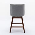 thumbnail image 6 of LEGAHOME Bar Stools Set of 2, 26” Swivel Counter Height Bar Stools with Soft Foam and Steel Spring Core, Modern Bar Stools with Wood Legs for Kitchen Island, Bar, Dining Room, Gray, 6 of 9