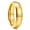 Gold-I Love You, variant on GLORY 6mm Gold Plated High Polished Comfort Fit Domed Tungsten Ring Wedding Band Comfort Fit Size 9.5