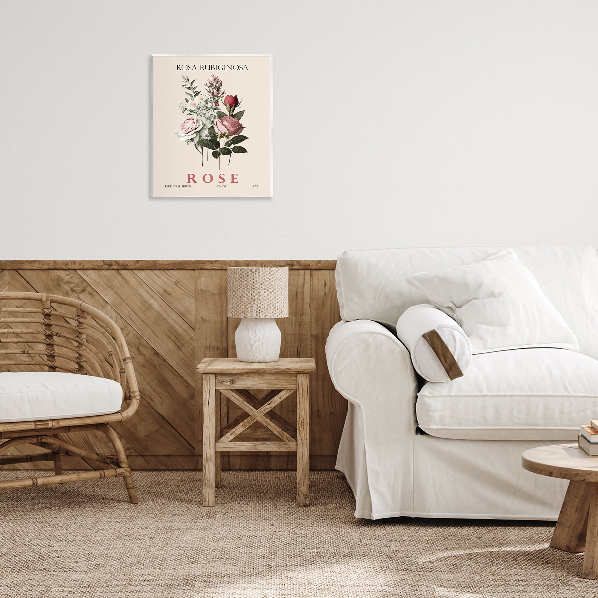 Stupell Industries Natural Rose Bundle Wall Plaque Art, design by Christopher Giampietro