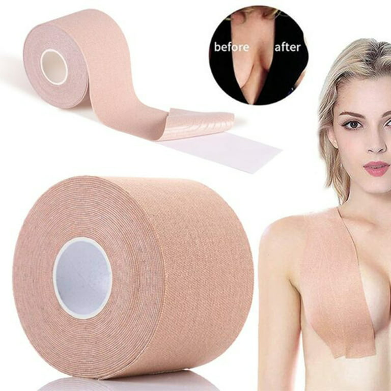 Aseena Boob Tape for Instant Breast Lift, Strapless Dress Bob Tape Push Up  Big Breast, Contour for Breast Sizes A-E