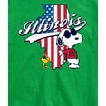 thumbnail image 3 of Peanuts - American Flag Peanuts Illinois - Men's Short Sleeve Graphic T-Shirt, 3 of 6